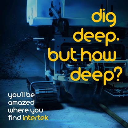 A robotic digging device operating deep under the ocean